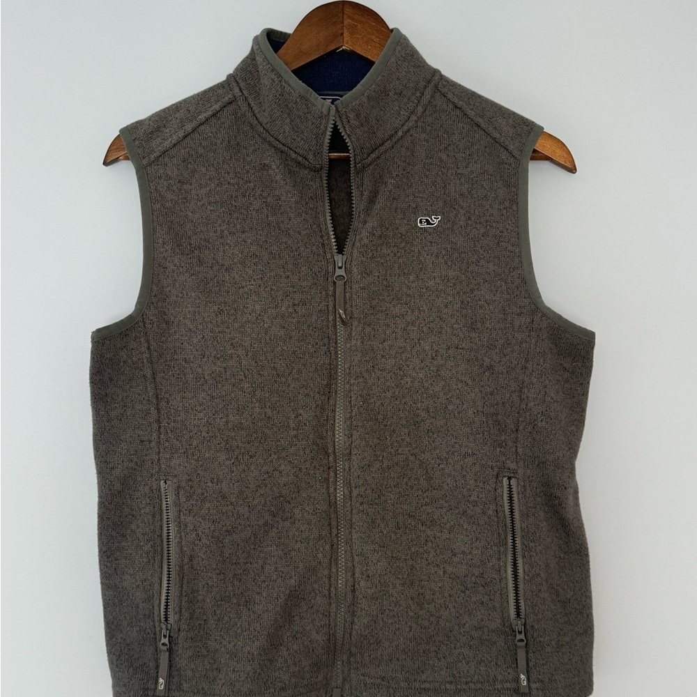 Boy’s Vineyard Vines Gray Fleece Vest